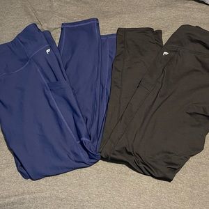 TWO Fabletics Leggings w/ side pockets!